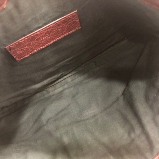 東區正精品㊣BALENCIAGA Clip M 273022 咖啡色小銀釦機車包拉鍊手拿包 city RZ0519-1
