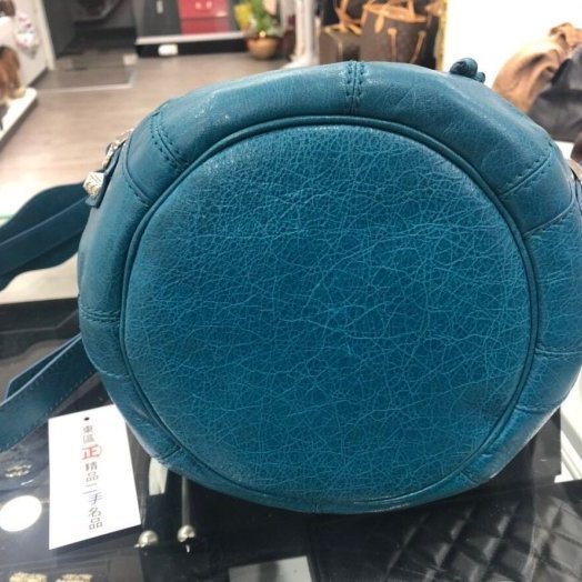 東區正精品㊣ BALENCIAGA 巴黎世家Pom Pom手提水桶包斜背包機車包 RZ0163-6