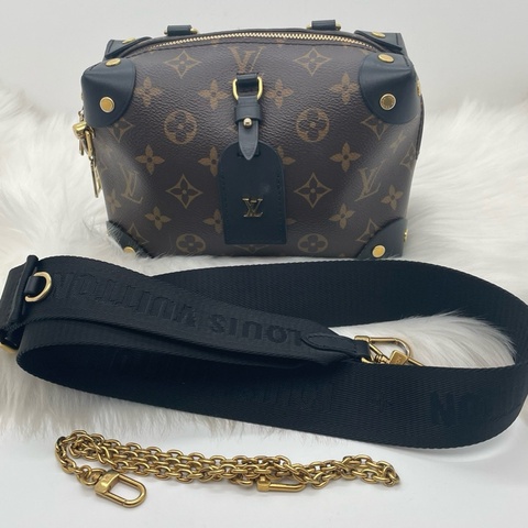 Louis Vuitton 路易威登 Petite Malle 20編碼八角軟盒子尺寸20 x14x7.5cm附件肩帶 鏈條
