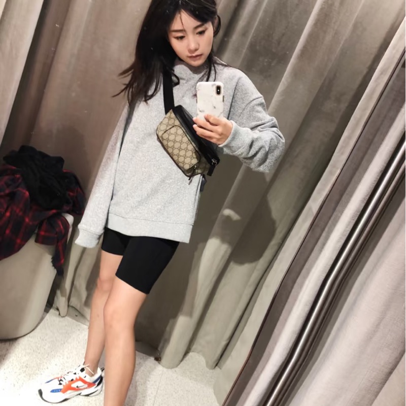 GUCCI GG Supreme 印花 PVC 皮革 腰包 胸口包 胸包 斜背包-5