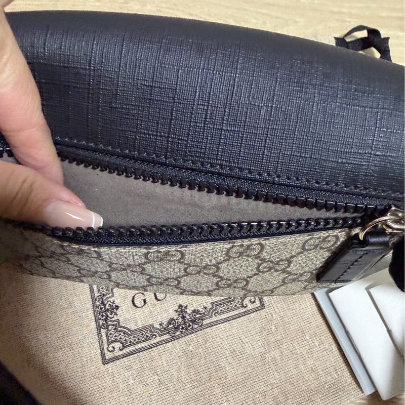GUCCI GG Supreme 印花 PVC 皮革 腰包 胸口包 胸包 斜背包-31