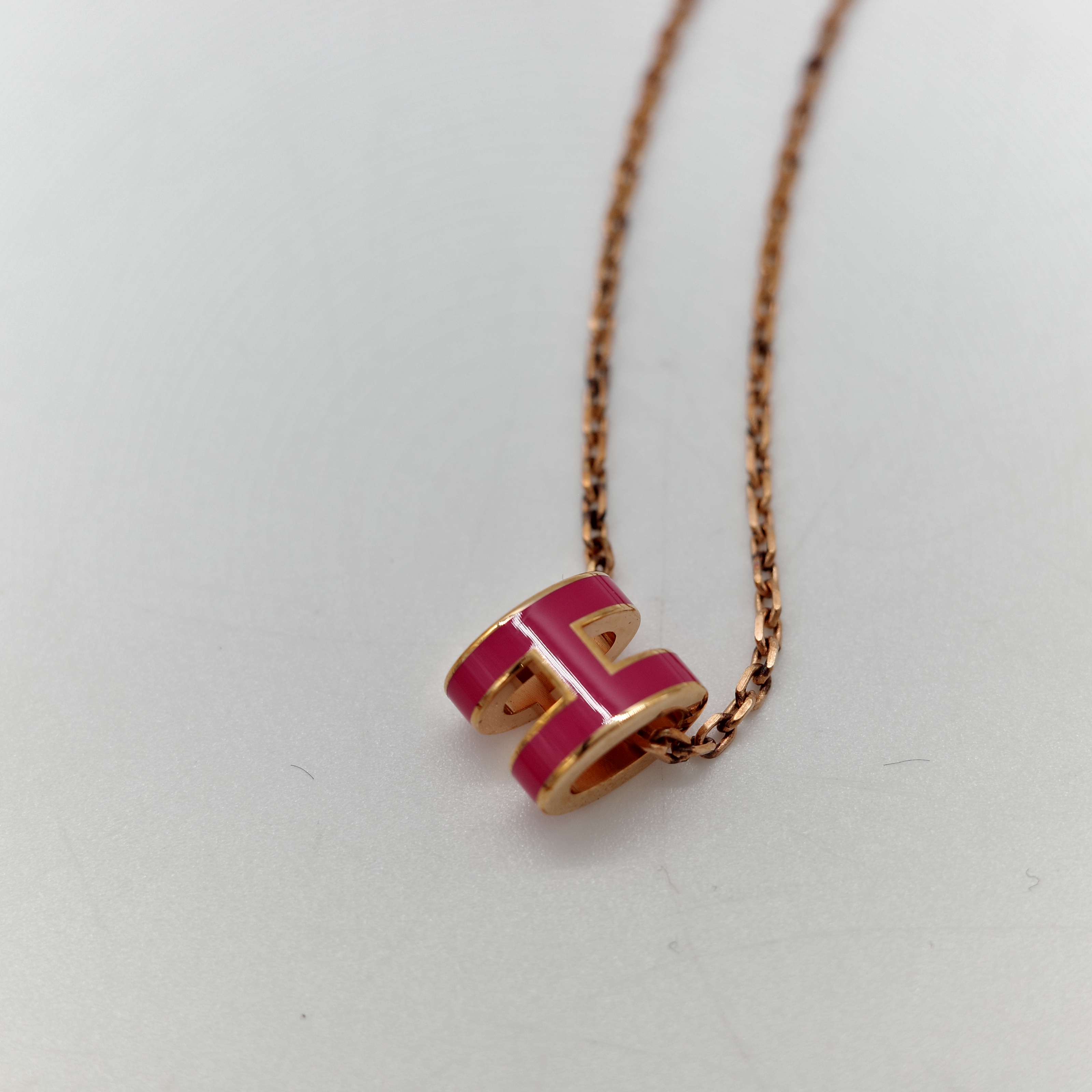 Hermès 愛馬仕 PopH mini 桃紅色 金鏈-2