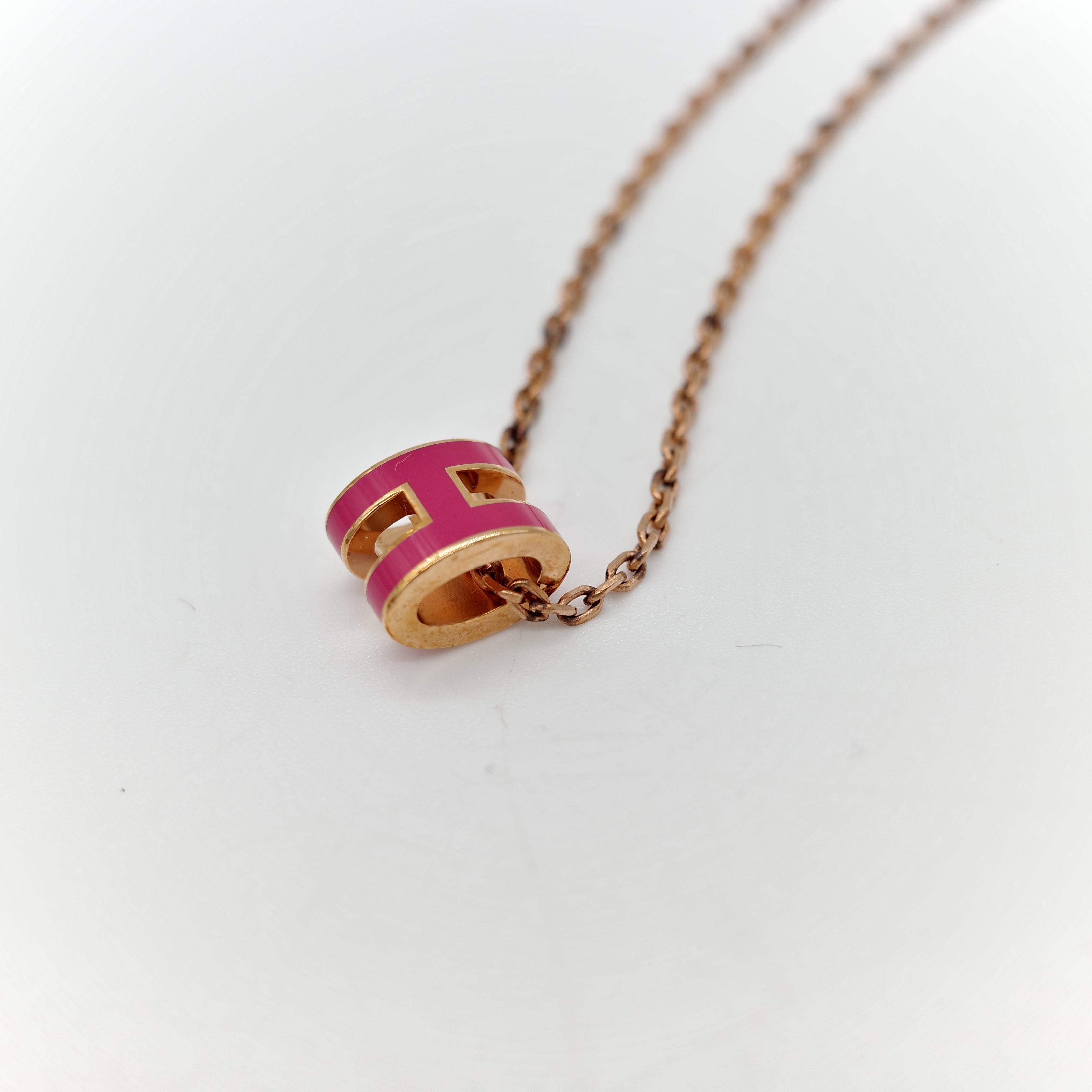 Hermès 愛馬仕 PopH mini 桃紅色 金鏈-3