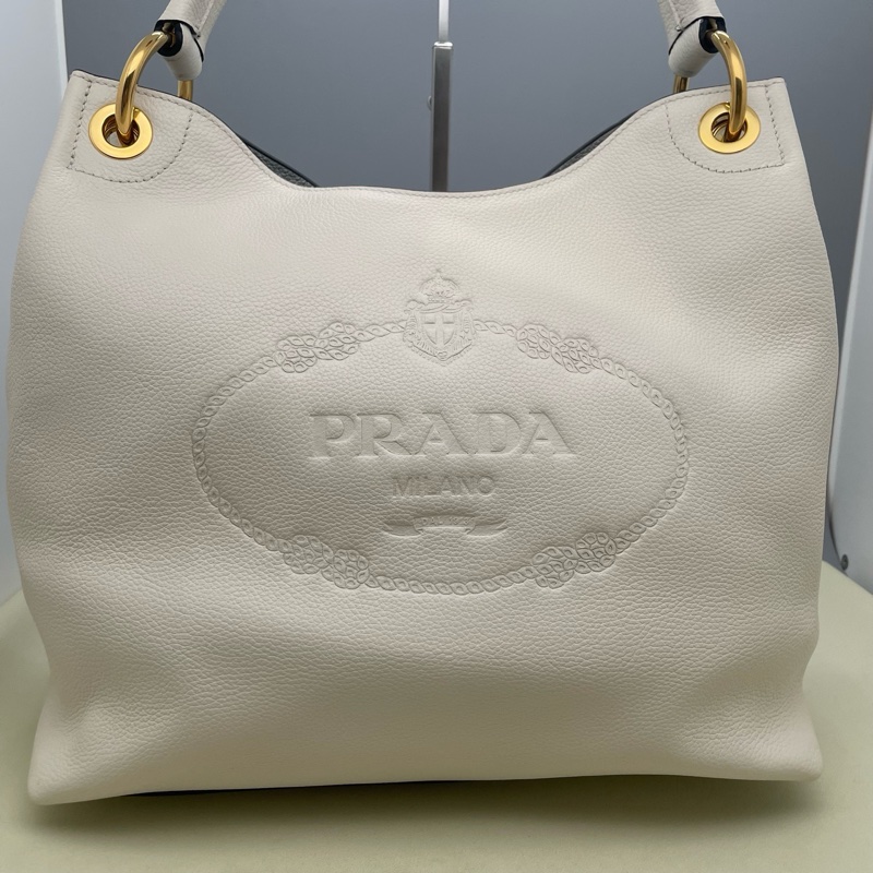 99新PRADA/普拉達 金色硬件手提包 芯片款 尺寸:33×30×13cm 附件:塵袋-1