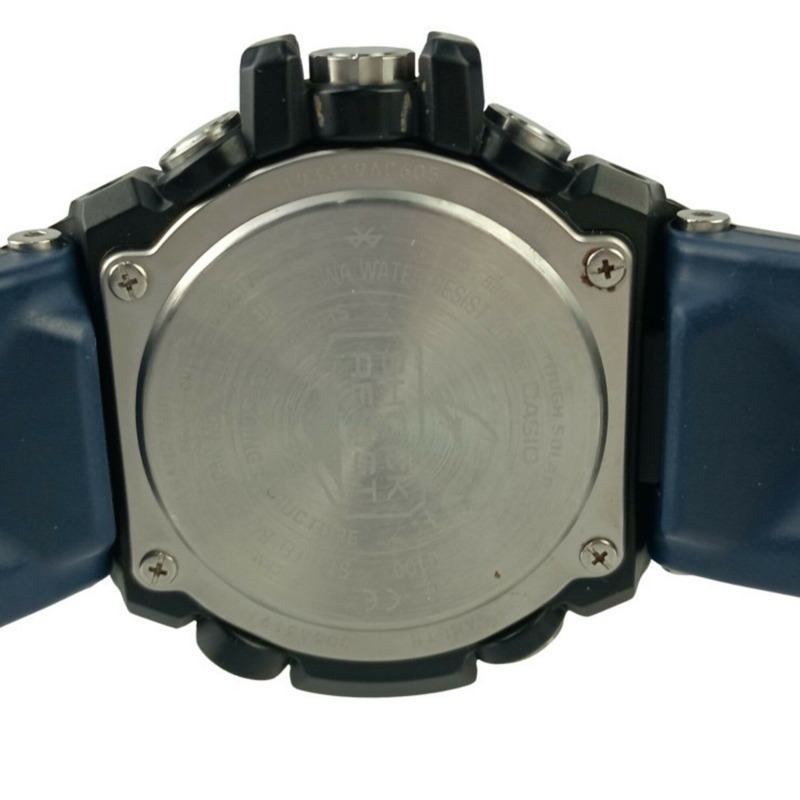 Casio G-SHOCK G-STEEL GST-B100 系列 GST-B100XA-1AJF 黑色錶盤樹脂不銹鋼碳纖維男士手錶-7
