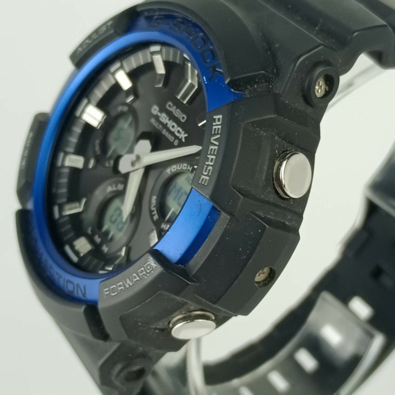 Casio G-SHOCK GAW-100 系列 GAW-100B-1A2JF 指針/數位雙顯男士手錶,黑色錶盤,樹脂/鋁合金錶殼-3
