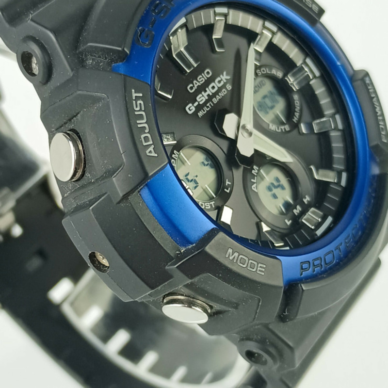 Casio G-SHOCK GAW-100 系列 GAW-100B-1A2JF 指針/數位雙顯男士手錶,黑色錶盤,樹脂/鋁合金錶殼-4