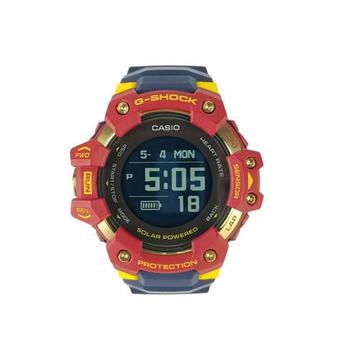 卡西歐 G-SHOCK G-SQUAD GBD-H1000 系列 GBD-H1000BAR-4JR 男士腕錶（樹脂/不銹鋼）- 巴塞隆納足球俱樂部比賽日聯名款