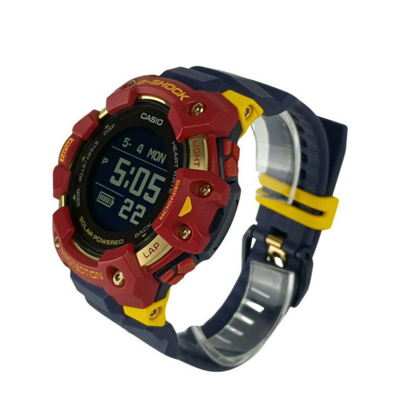 卡西歐 G-SHOCK G-SQUAD GBD-H1000 系列 GBD-H1000BAR-4JR 男士腕錶(樹脂/不銹鋼)- 巴塞隆納足球俱樂部比賽日聯名款-1