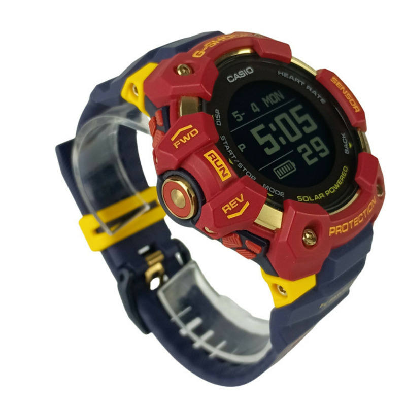 卡西歐 G-SHOCK G-SQUAD GBD-H1000 系列 GBD-H1000BAR-4JR 男士腕錶(樹脂/不銹鋼)- 巴塞隆納足球俱樂部比賽日聯名款-2