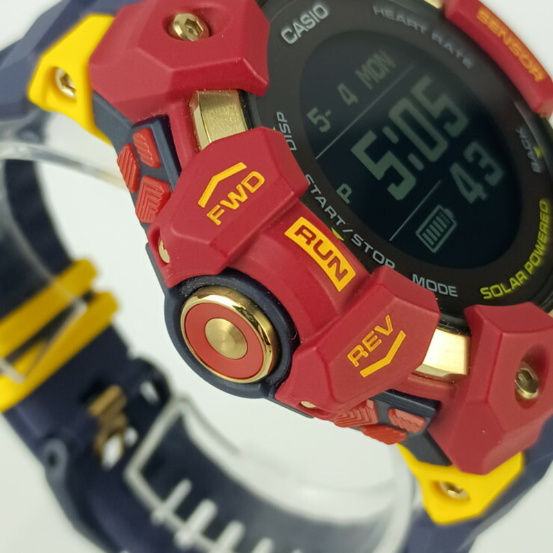 卡西歐 G-SHOCK G-SQUAD GBD-H1000 系列 GBD-H1000BAR-4JR 男士腕錶(樹脂/不銹鋼)- 巴塞隆納足球俱樂部比賽日聯名款-4