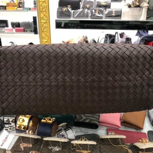 東區正精品㊣BOTTEGA VENETA BV 179320 咖啡色全皮編織手提包肩背包 RZ0774-9