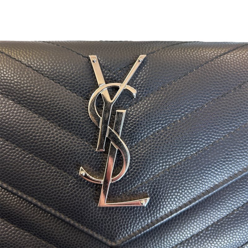 ＹＳＬ黑銀信封式長夾-12