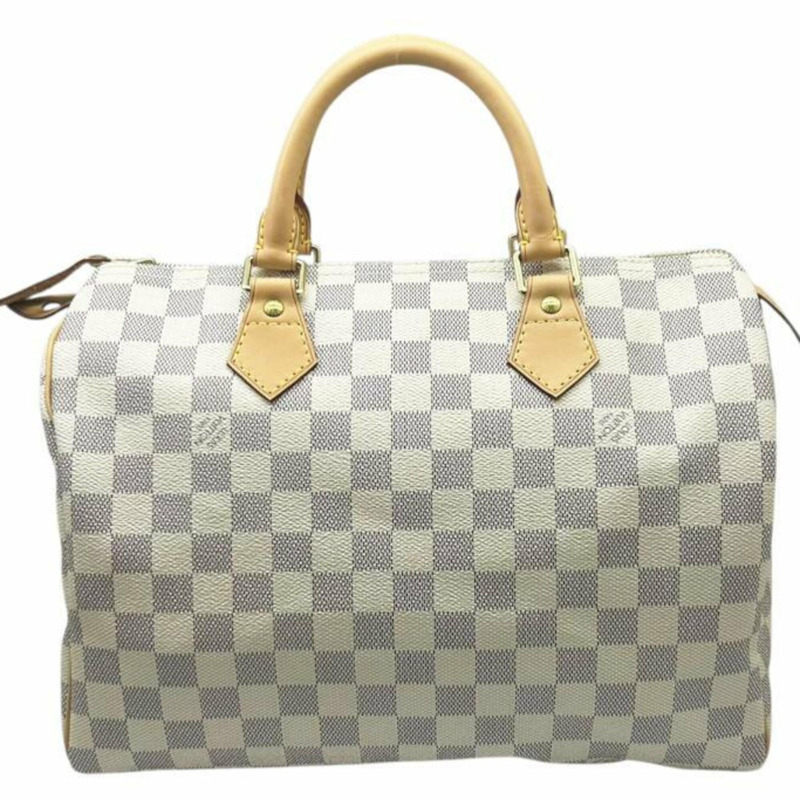 路易威登 Damier Azur Speedy 30 M41533 SP3057 手提包 PVC 迷你波士頓包 男女款-1