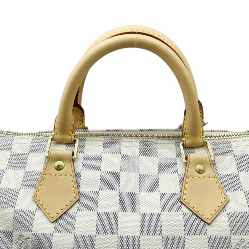 路易威登 Damier Azur Speedy 30 M41533 SP3057 手提包 PVC 迷你波士頓包 男女款-4