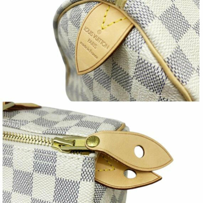 路易威登 Damier Azur Speedy 30 M41533 SP3057 手提包 PVC 迷你波士頓包 男女款-7