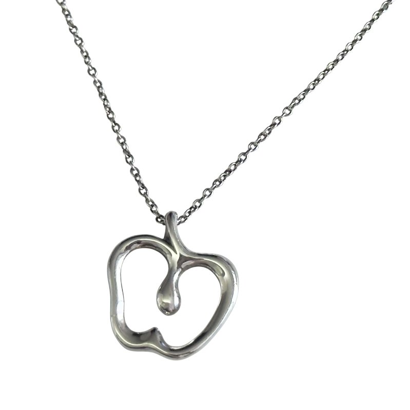 TIFFANY & CO. 純銀 蘋果 頸鏈-0