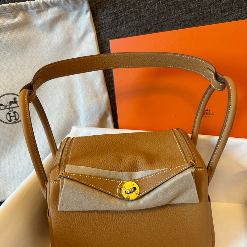 Hermes Lindy 26 TC皮 自然沙色 K stamp-0