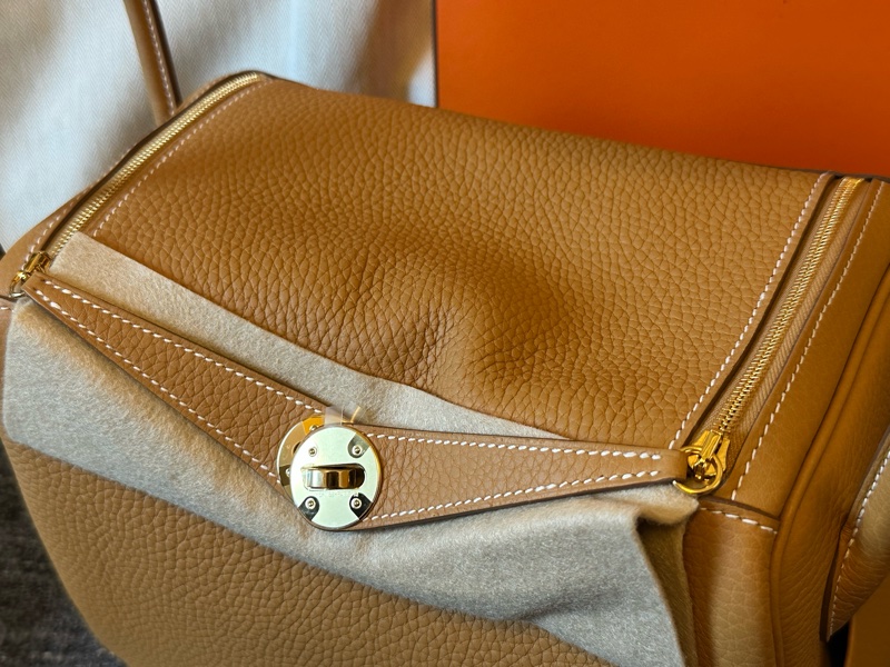 Hermes Lindy 26 TC皮 自然沙色 K stamp-4