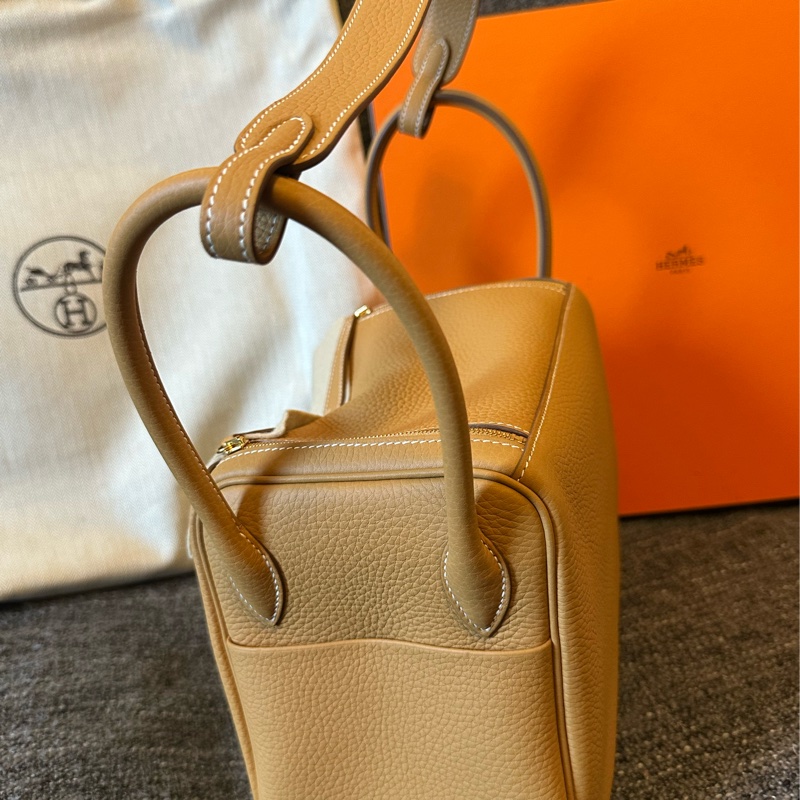 Hermes Lindy 26 TC皮 自然沙色 K stamp-7
