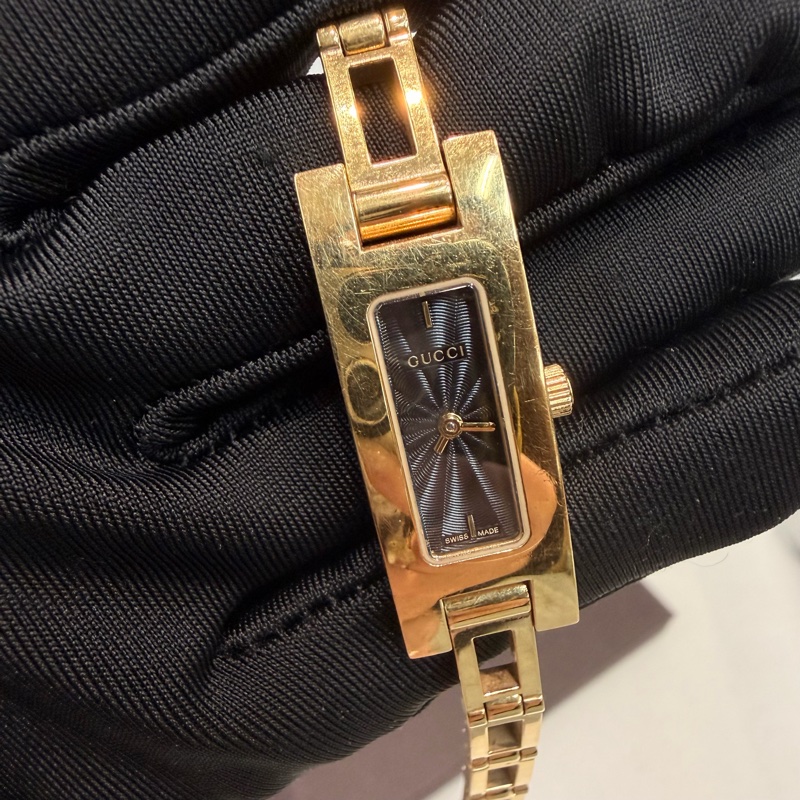 Gucci 中古石英金色女錶 O730-12
