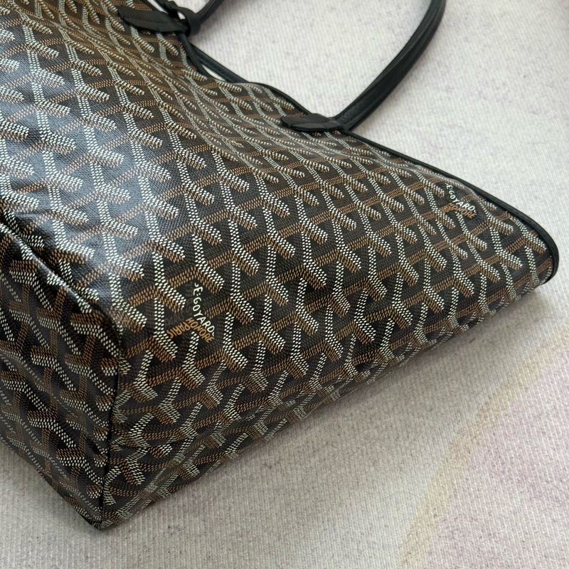 (國外購證)Goyard Saint Louis PM 黑托特包 中號 ✨附贈高級訂製內詹包-2