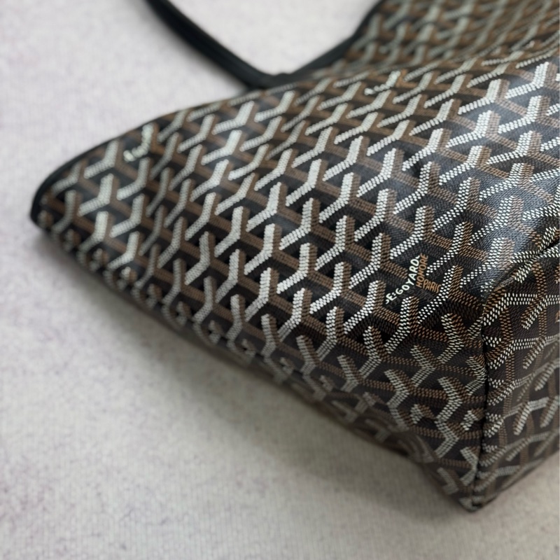 (國外購證)Goyard Saint Louis PM 黑托特包 中號 ✨附贈高級訂製內詹包-3
