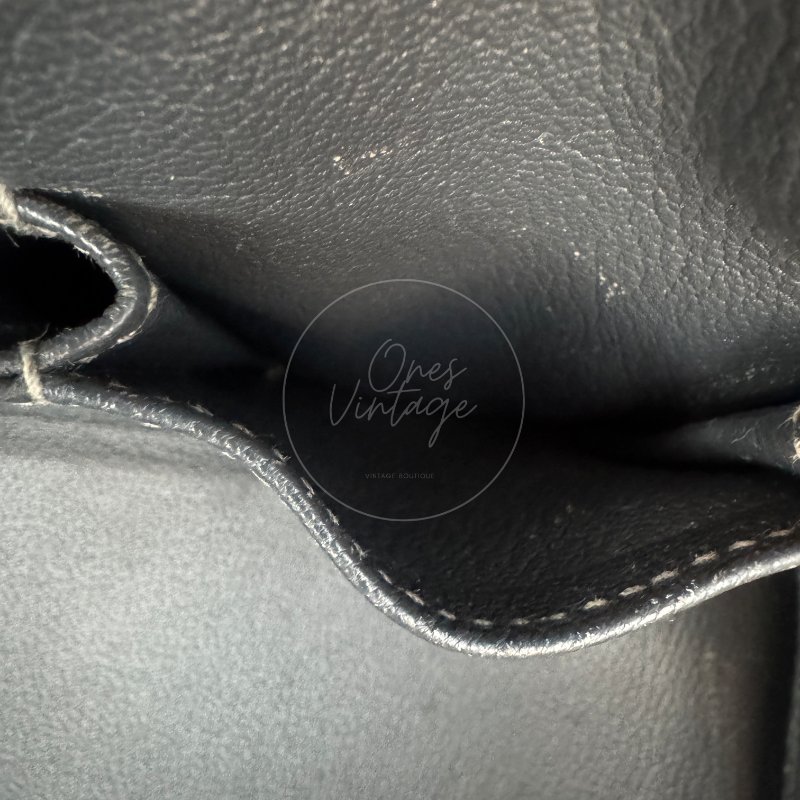 中古 Hermes 愛馬仕 Shoulder Birkin 42 Gris Graphite 石墨灰 銀色五金 印記 Stamp Square M 肩背包-19