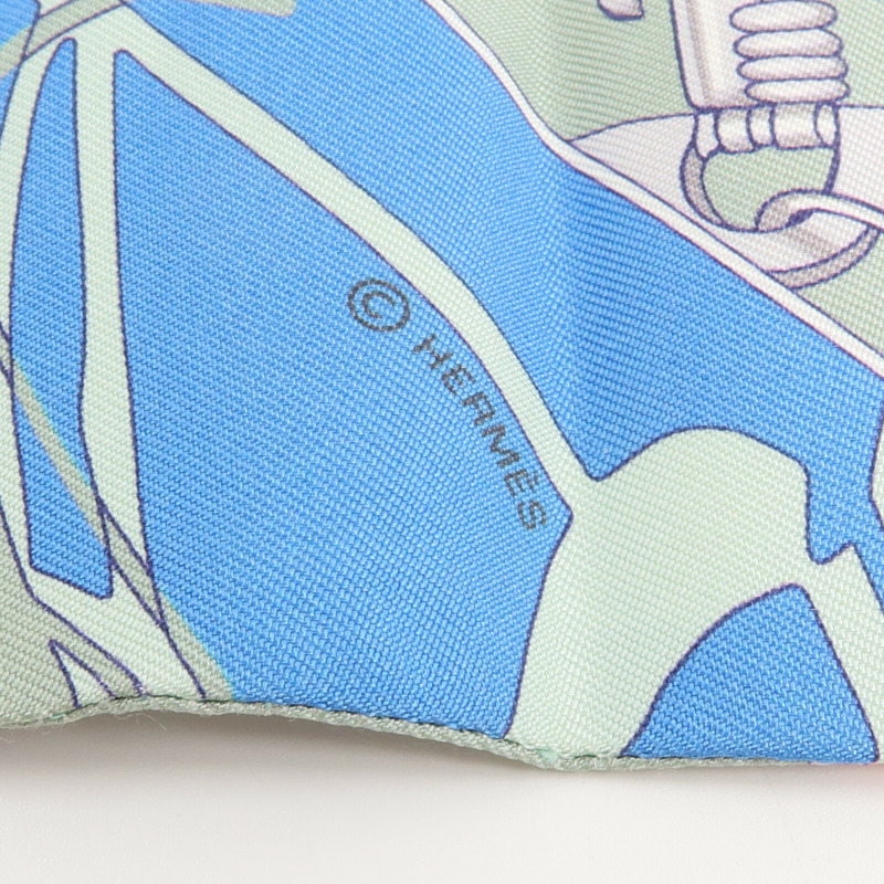 HERMES 絲質Twilly絲巾-5