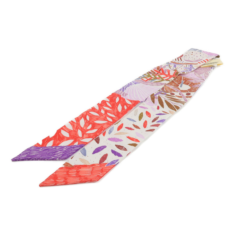 HERMES 絲質Twilly絲巾-1