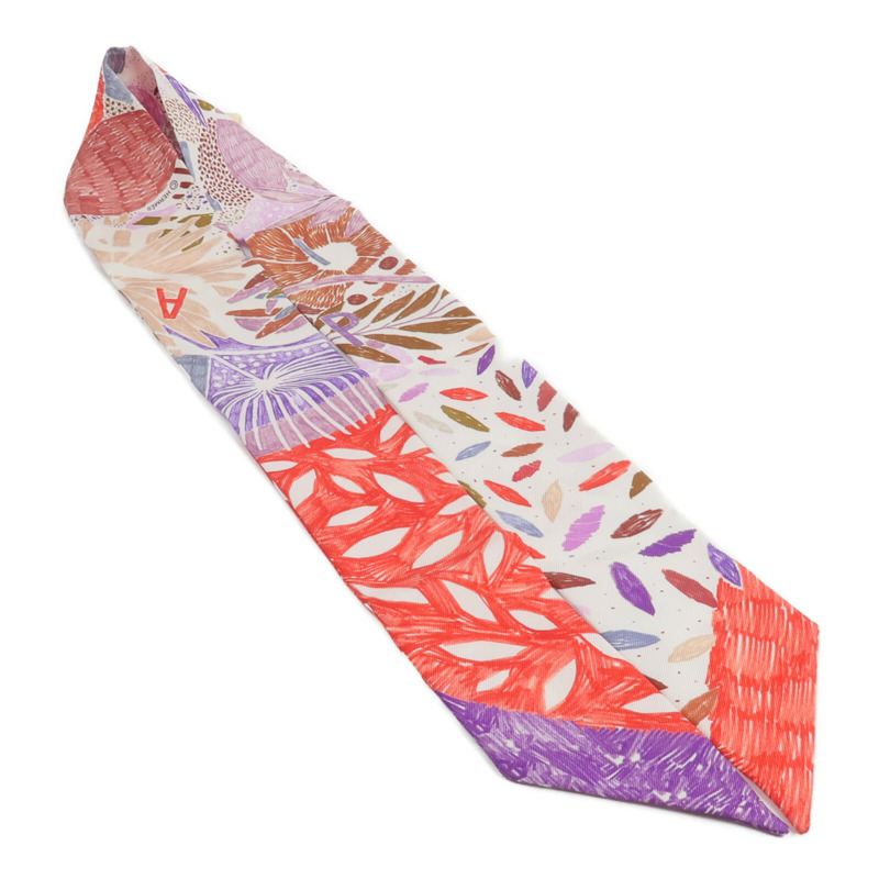 HERMES 絲質Twilly絲巾-3