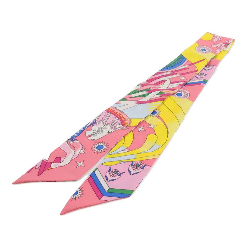 HERMES 絲質Twilly絲巾-1