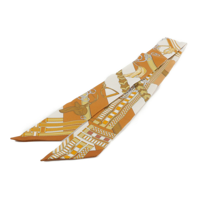 HERMES 絲質Twilly絲巾-1