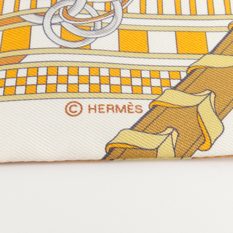 HERMES 絲質Twilly絲巾-5