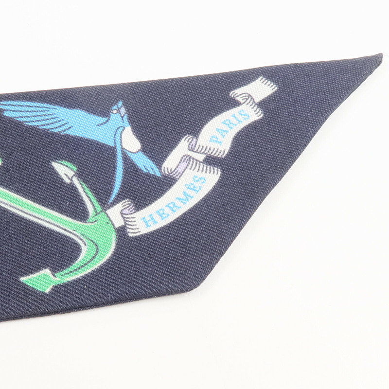 HERMES 絲質Twilly絲巾-4