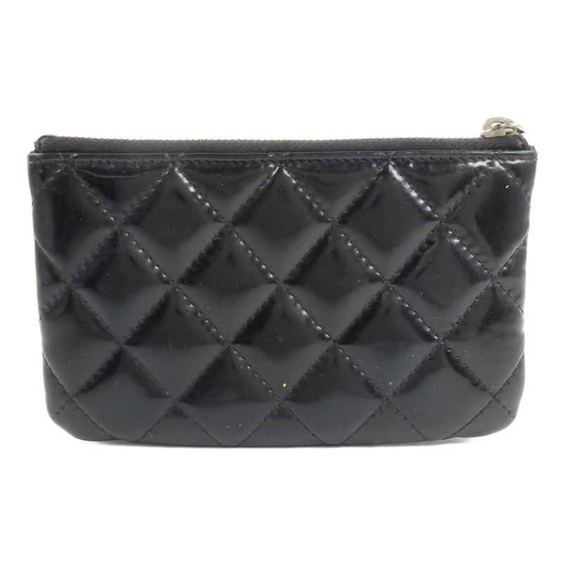 CHANEL 漆皮皮革Classic Mini O Case零錢包/卡片套-1