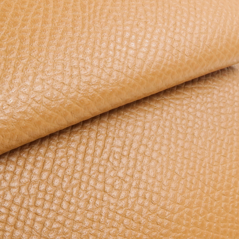 HERMES Epsom皮革Bastia零錢包Gold-10