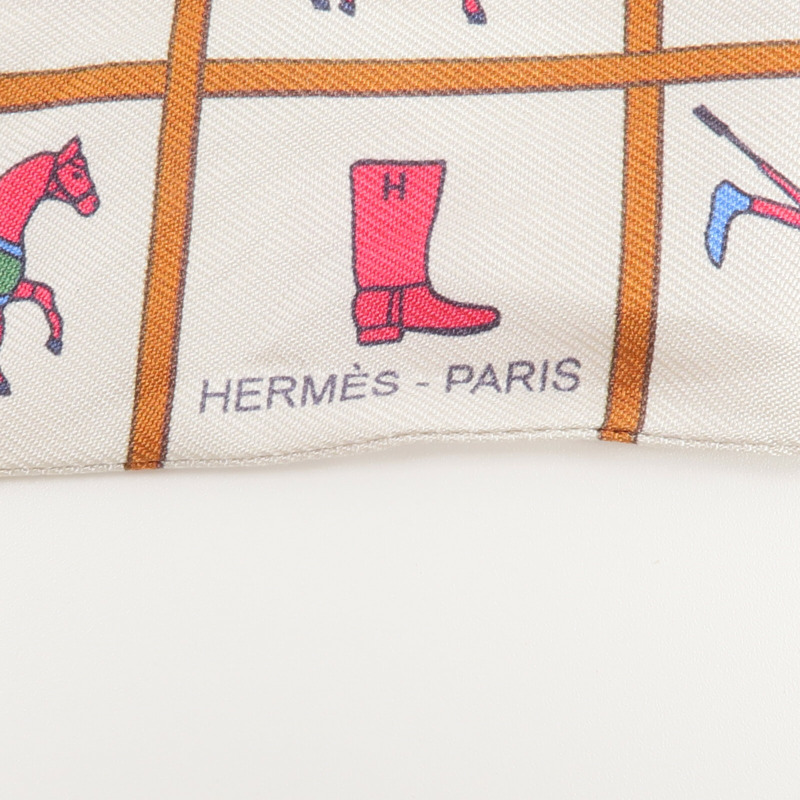 HERMES 絲質Twilly絲巾-4