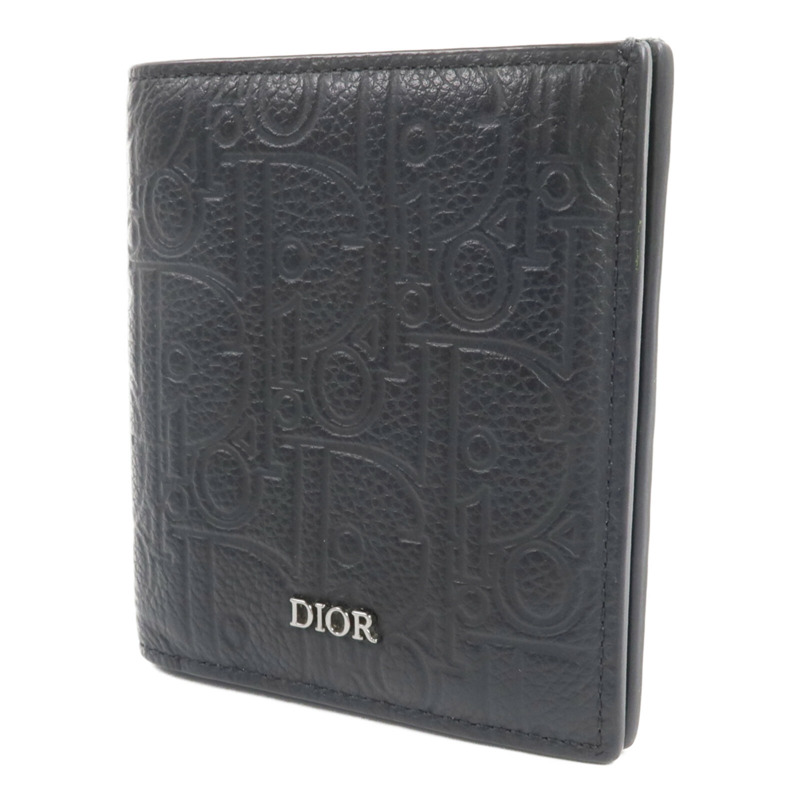 Dior 牛皮皮革Vertical Bifold Wallet錢包-2