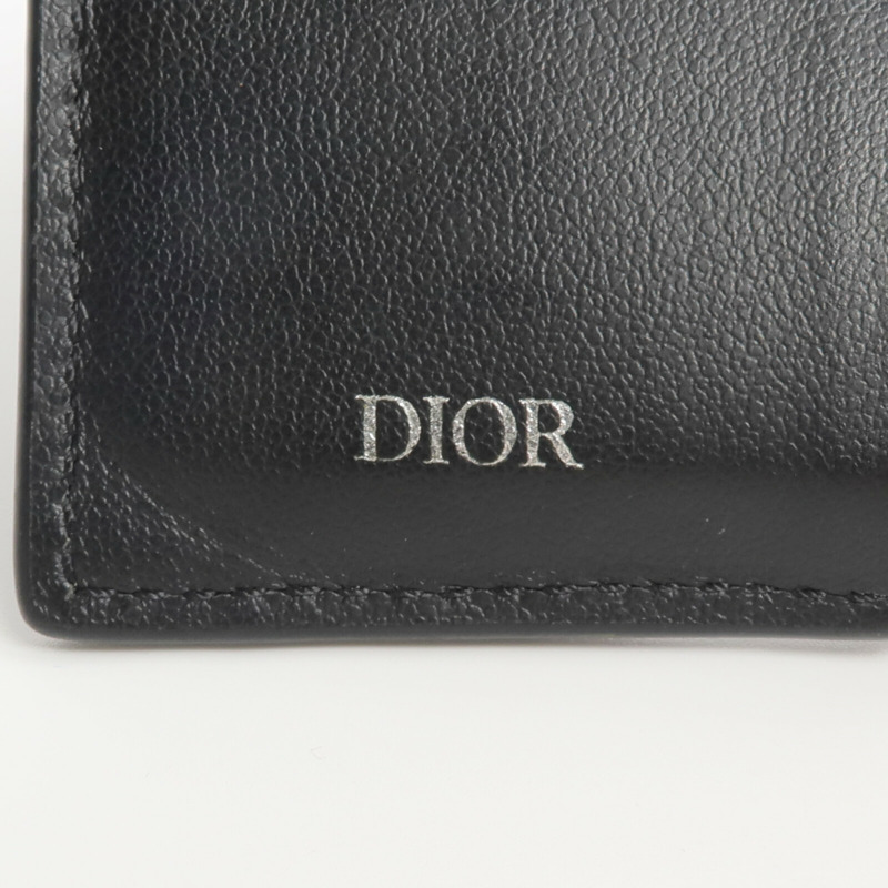 Dior 牛皮皮革Vertical Bifold Wallet錢包-7