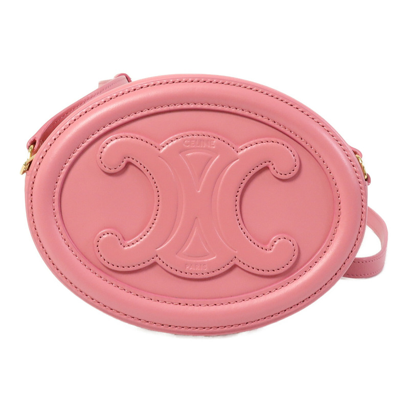 CELINE 牛皮皮革Cuir Triomphe Oval肩背袋-2