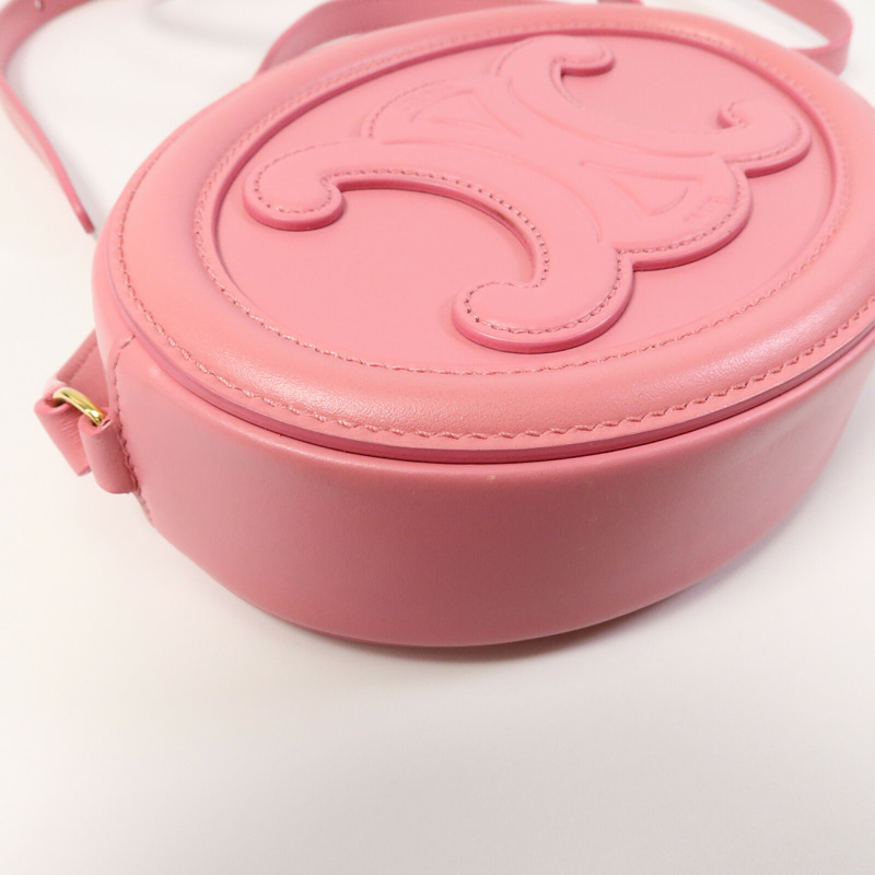 CELINE 牛皮皮革Cuir Triomphe Oval肩背袋-7