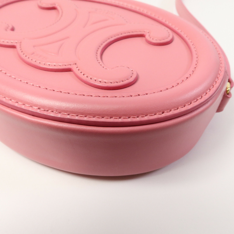 CELINE 牛皮皮革Cuir Triomphe Oval肩背袋-10