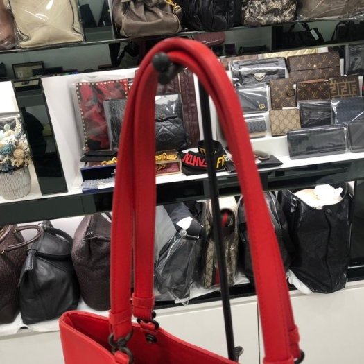 東區正精品㊣ BV BOTTEGA VENETA 紅色編織方形手提包 RZ0541-3
