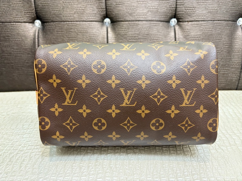 LV 原花金釦Speedy25手提斜背包M41113-2