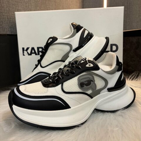 karl 黑白拚色運動鞋