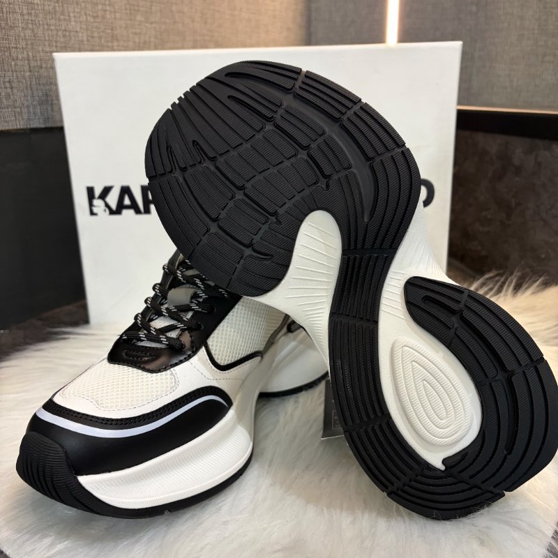 KARL 黑白拚色運動鞋-4