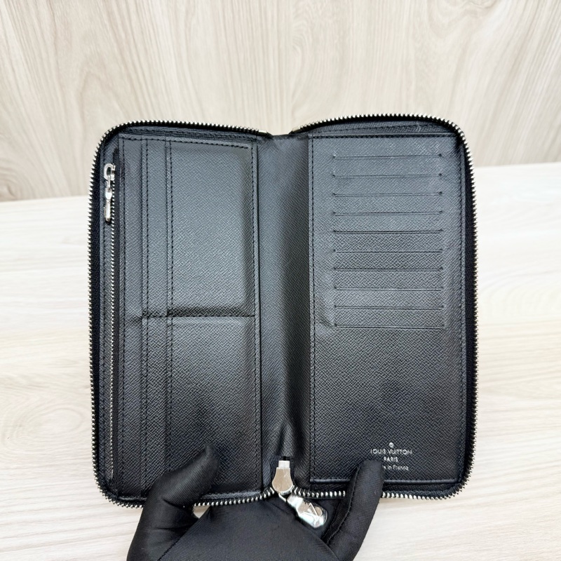 LV✨黑灰棋盤格拉鍊長夾N63095-7