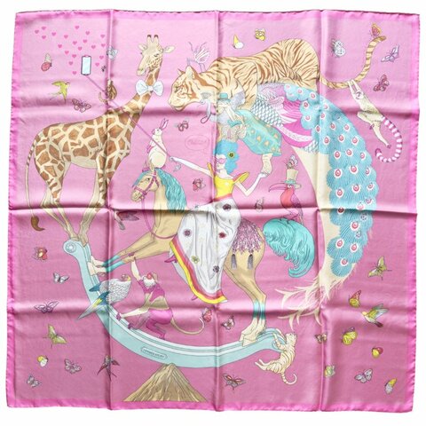 HERMES Hermes Story scarf 90 絲巾