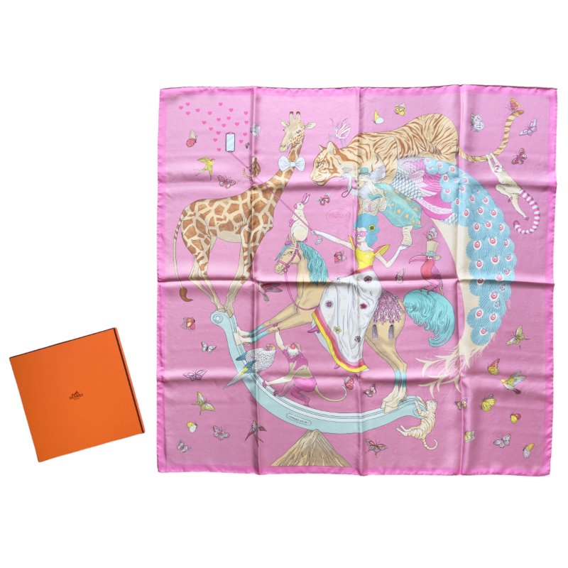 HERMES Hermes Story scarf 90 絲巾-1